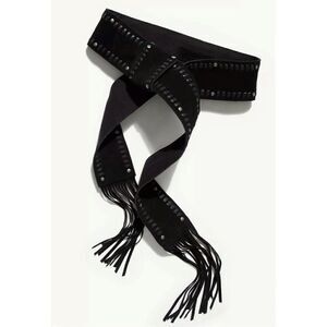Free People  Blaire Fringe Wrap Belt